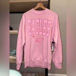 NFL Pink Eagle Crewneck Sweatshirt